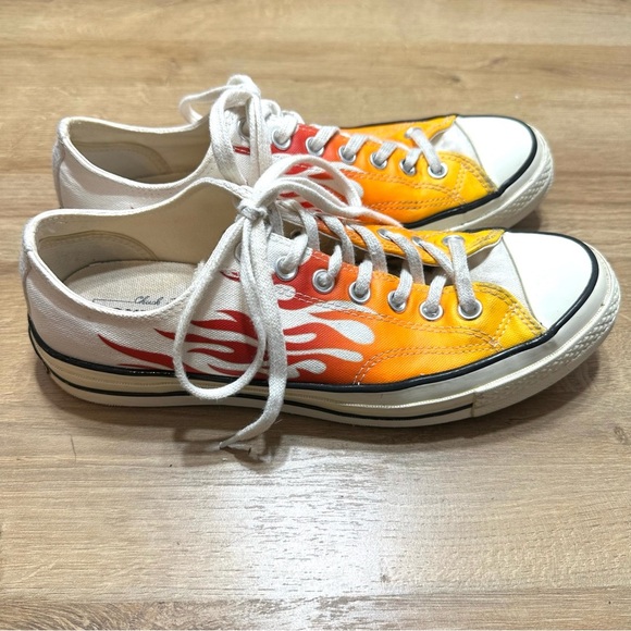Converse Chuck Taylor 70 Flames Fire Tennis Shoe Sneaker - Picture 2 of 10